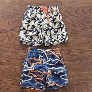 GAP Kids Swim Trunks Boys 2T Navy and Orange